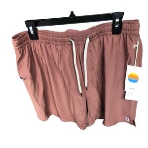 Vuori Men’s Course Run Shorts Color Terracotta Dusty Red Multi Size New w/tag